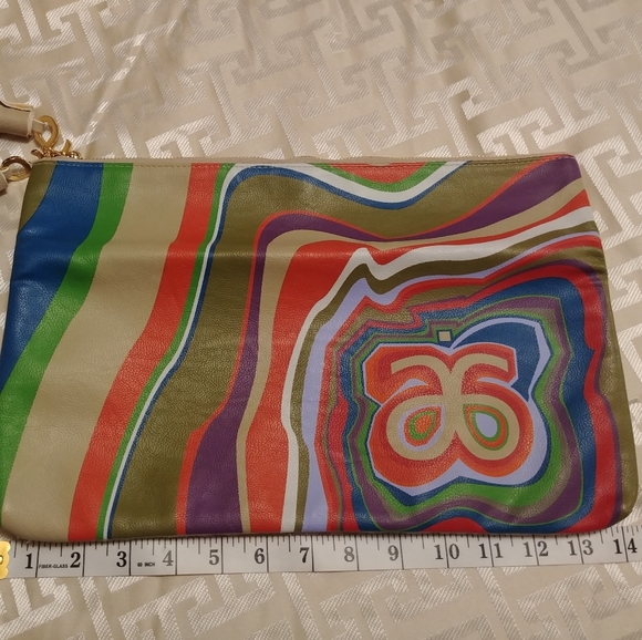 Arbonne leather clutch bag - Picture 6 of 7